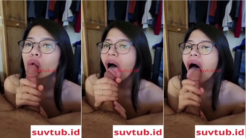 Disepongin Gadis Cantik Kacamata Sampai Crott